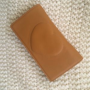 Brighton Leather Wallet/Clutch (mustard/brown)
